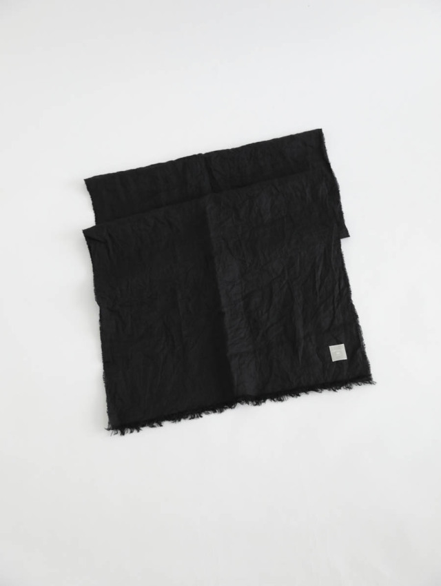 LOCALLY ローカリー｜80 linen muffler（ブラック）