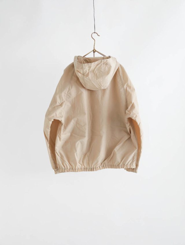 LOLOLIKE ロロライク｜ラグランスリーブナイロンビックブルゾン ベージュ