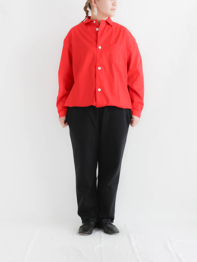 LOLOLIKE ロロライク｜ニュースタンダードビックシャツ レッド