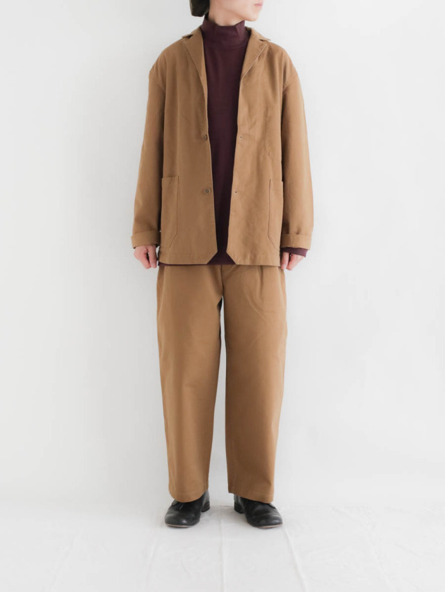 LOLO ロロ｜ビンテージチノカバーオールジャケット（ブラウン）