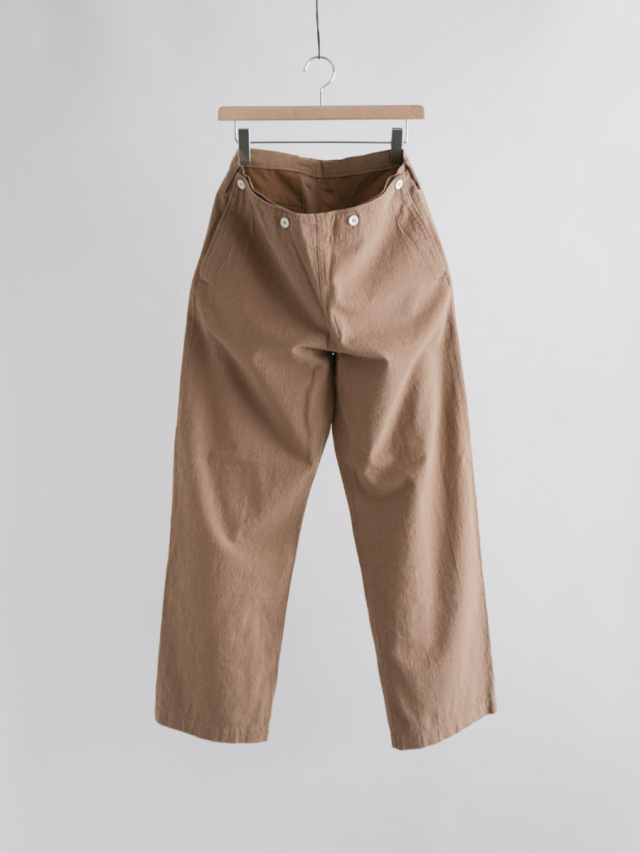 Lolo ロロ 綿麻セーラーパンツ ベージュ