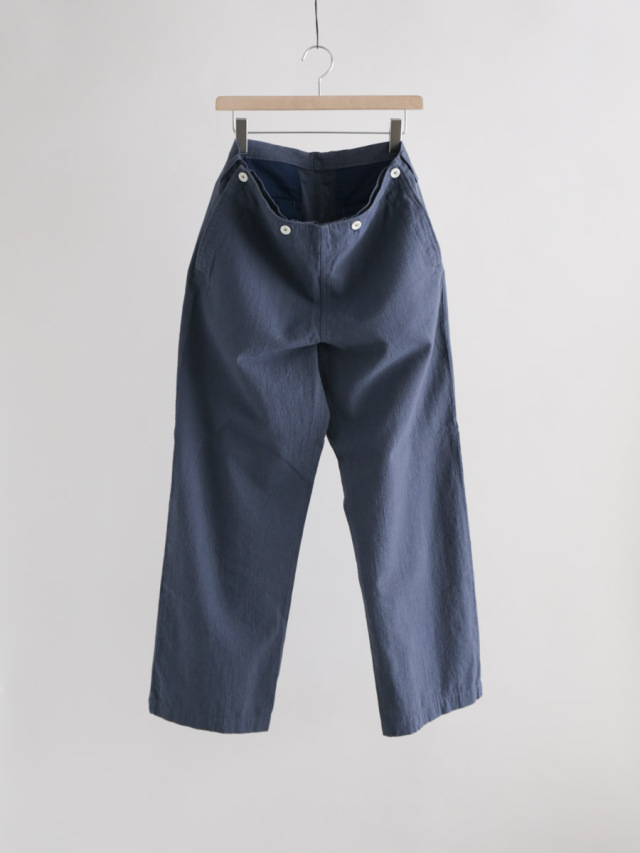 Lolo ロロ 綿麻セーラーパンツ ブルー