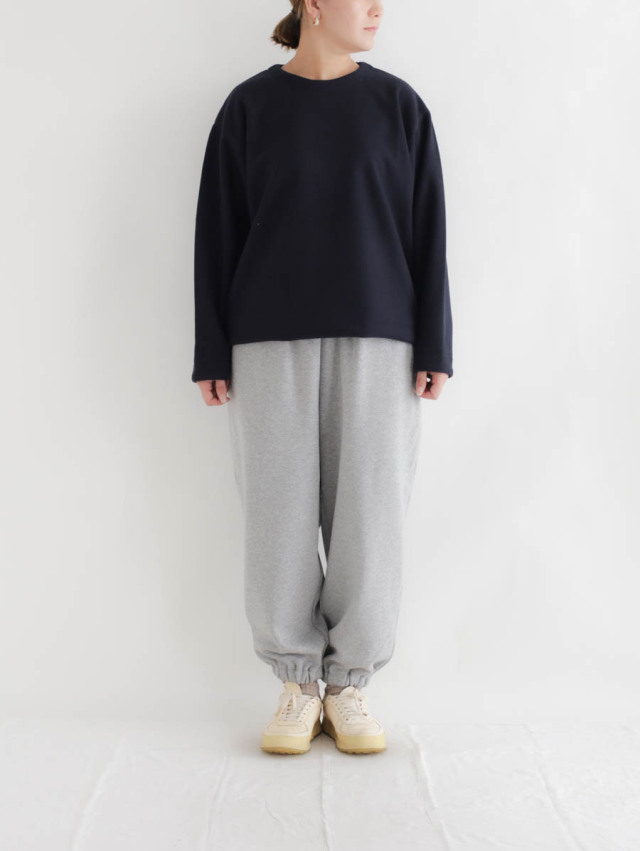 LOLO ロロ｜裏毛ジョガーパンツ（グレー）
