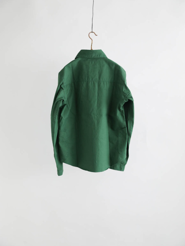 LOLO ロロ｜オックスプルオーバーシャツ（グリーン）LS-3