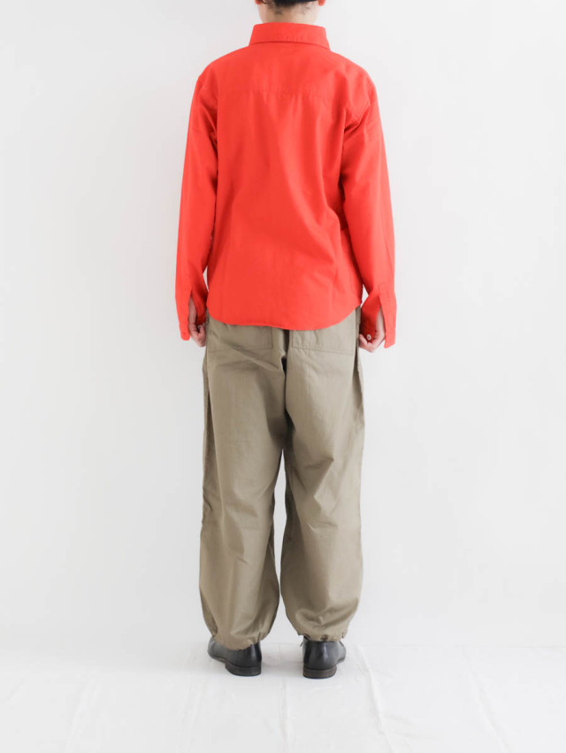 LOLO ロロ｜オックスプルオーバーシャツ（オレンジ）LS-3