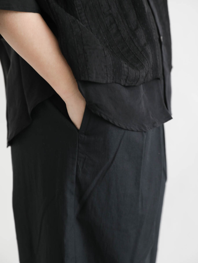 maison de soil メゾンドソイル｜コットンリネンウェザー2タックワイド