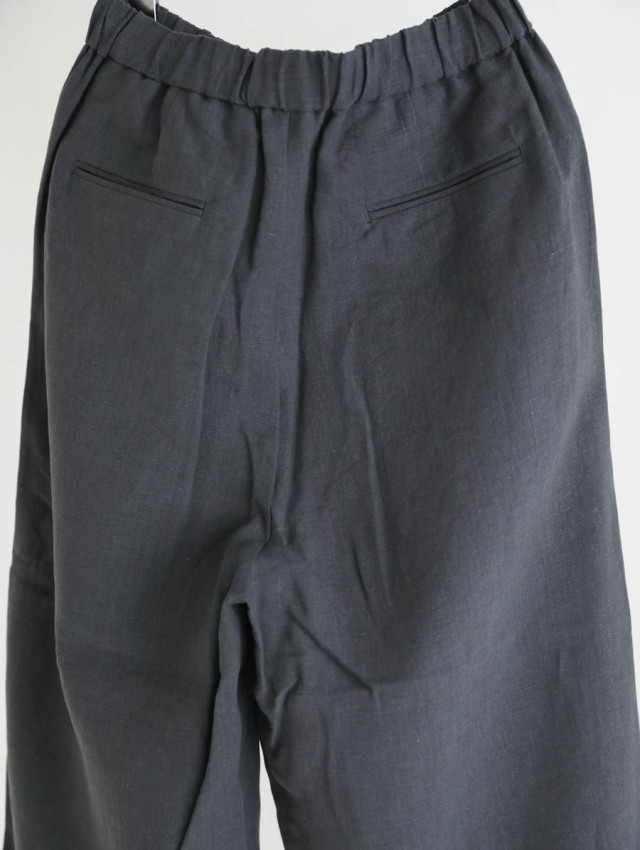 maison de soil メゾンドソイル｜フレンチリネン2タックワイドパンツ