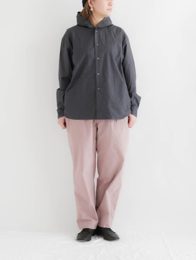 nisica ニシカ｜フードシャツジャケット グレー