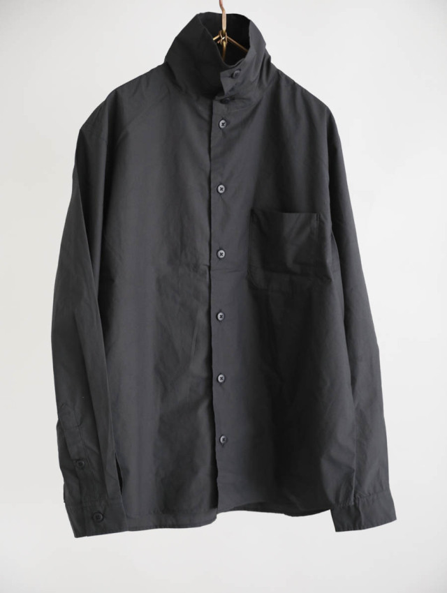 nisica ニシカ｜タートルネックシャツ（ブラック）