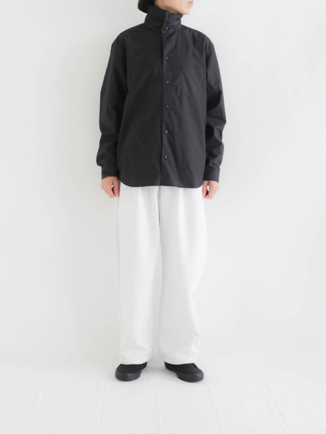 nisica ニシカ｜タートルネックシャツ（ブラック）