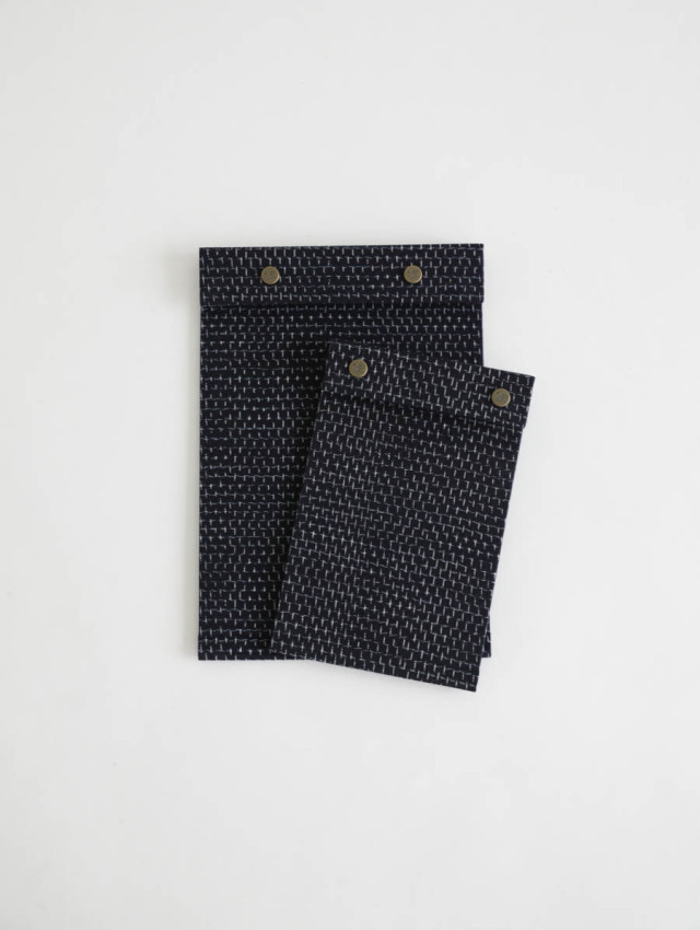 POSTALCO ポスタルコ / スナップパッド 久留米かすり（ブラック