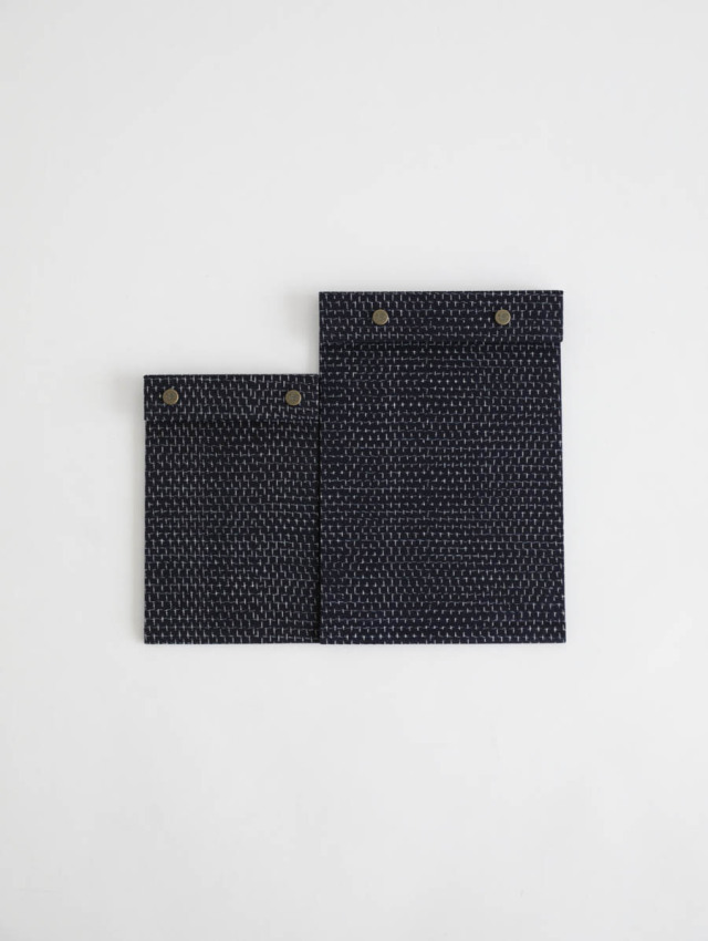 POSTALCO ポスタルコ / スナップパッド 久留米かすり（ブラック