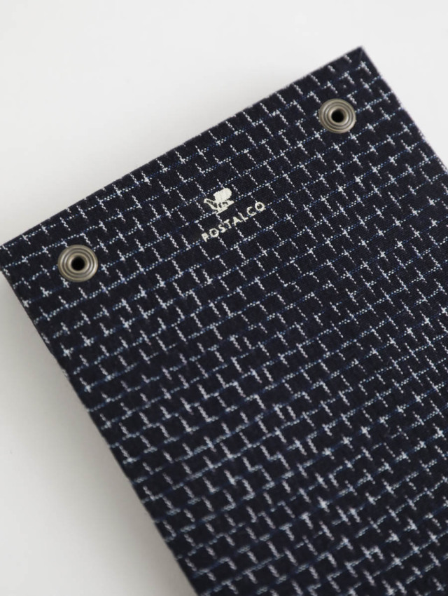 POSTALCO ポスタルコ / スナップパッド 久留米かすり（ブラック）Snap Pad