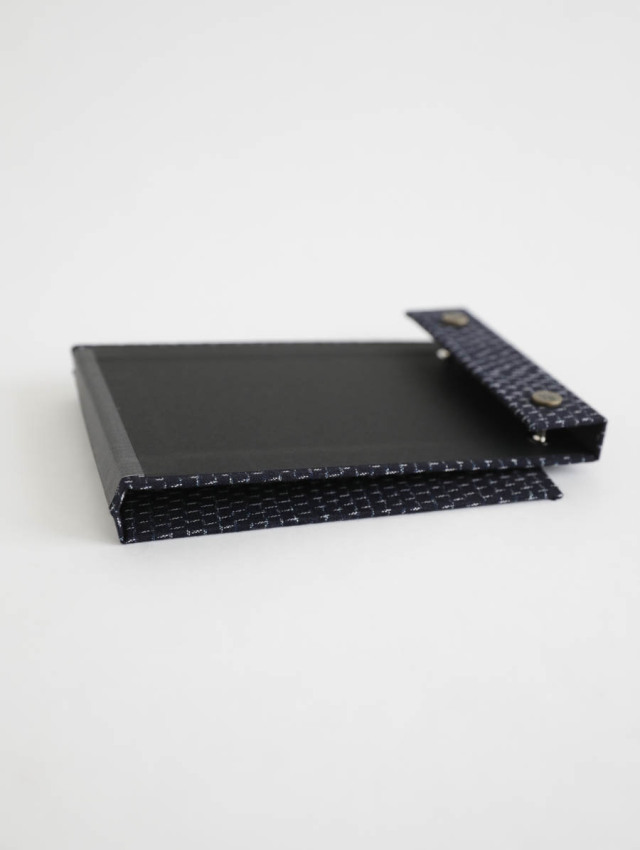POSTALCO ポスタルコ / スナップパッド 久留米かすり（ブラック）Snap Pad