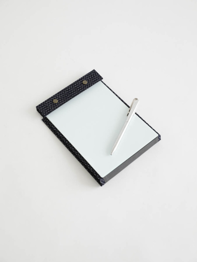 POSTALCO ポスタルコ / スナップパッド 久留米かすり（ブラック）Snap Pad