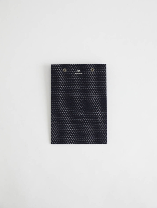 POSTALCO ポスタルコ / スナップパッド 久留米かすり（ブラック