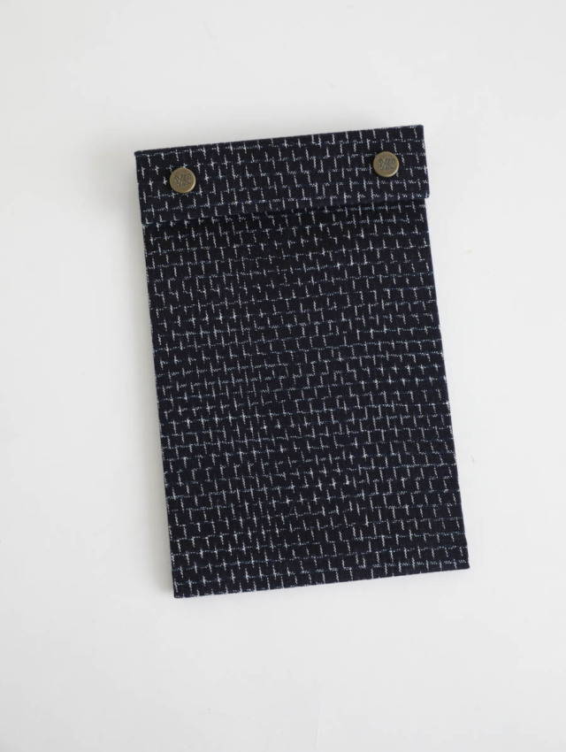POSTALCO ポスタルコ / スナップパッド 久留米かすり（ブラック）Snap Pad
