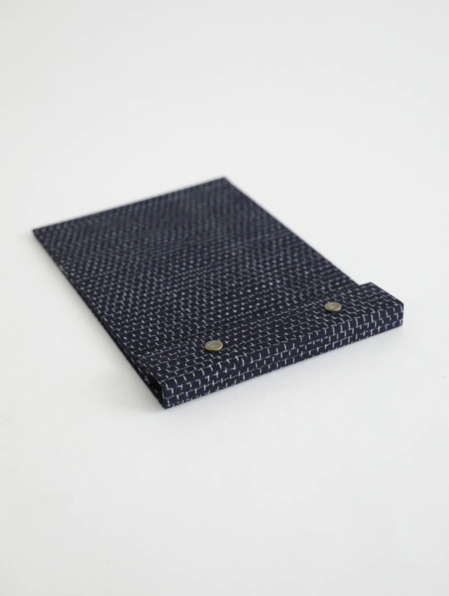 POSTALCO ポスタルコ / スナップパッド 久留米かすり（ブラック