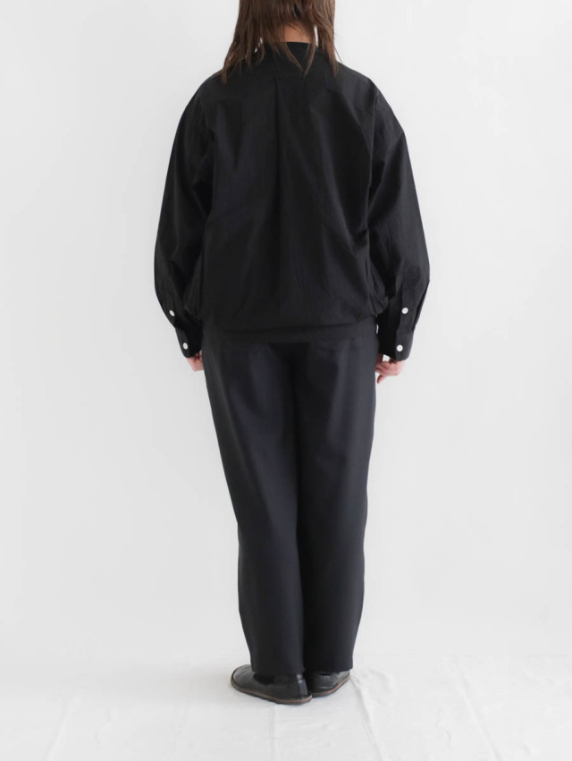 SOWBOW ソウボウ / 蒼氓シャツ F NYLON ブラック