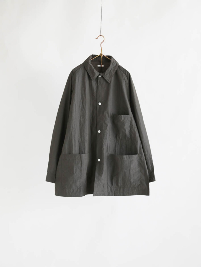 SOWBOW ソウボウ / 蒼氓シャツ H NYLON チャコール