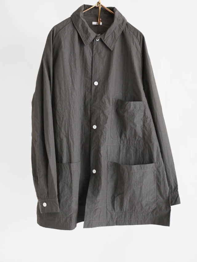SOWBOW ソウボウ / 蒼氓シャツ H NYLON チャコール