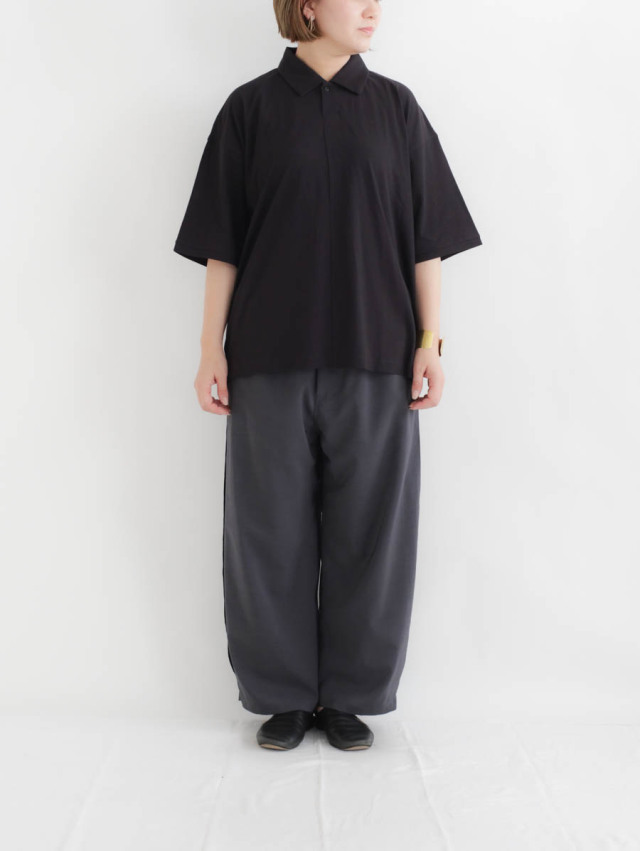 【2024ss】STILL BY HAND Cotton カットソーポロ L STILL BY HAND - 【ラスト1点】【25SS】強撚コットンポロ