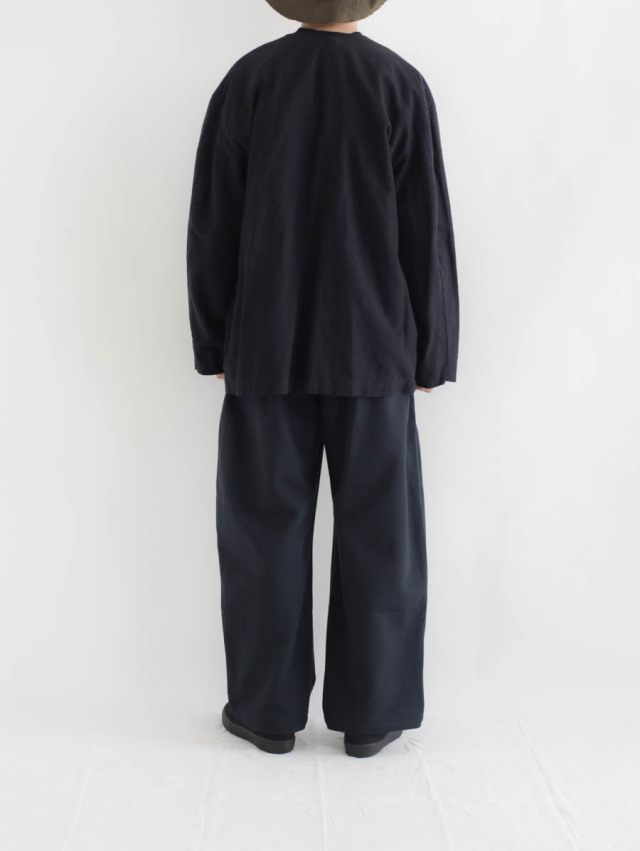 STILL BY HAND スティルバイハンド｜ジャージーワイドパンツ（ダーク