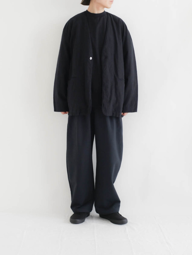 STILL BY HAND スティルバイハンド｜ジャージーワイドパンツ（ダーク