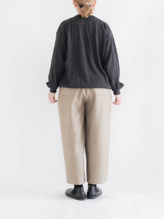 【スティルバイハンド/still by hand】ウールアルパカニットブルゾン STILL BY HAND スティルバイハンド / KN04243 - MELANGE NAVY