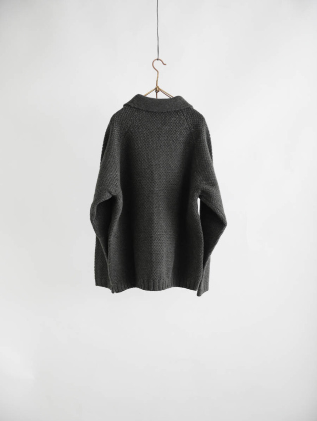 STILL BY HAND スティルバイハンド｜5Gニットブルゾン（カーキ）