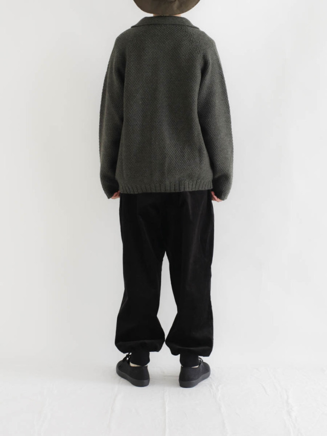 STILL BY HAND スティルバイハンド｜5Gニットブルゾン（カーキ）