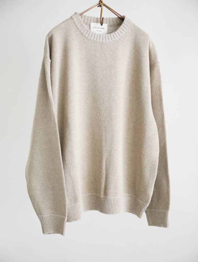 STILL BY HAND スティルバイハンド｜ネップシルクプルオーバーニット
