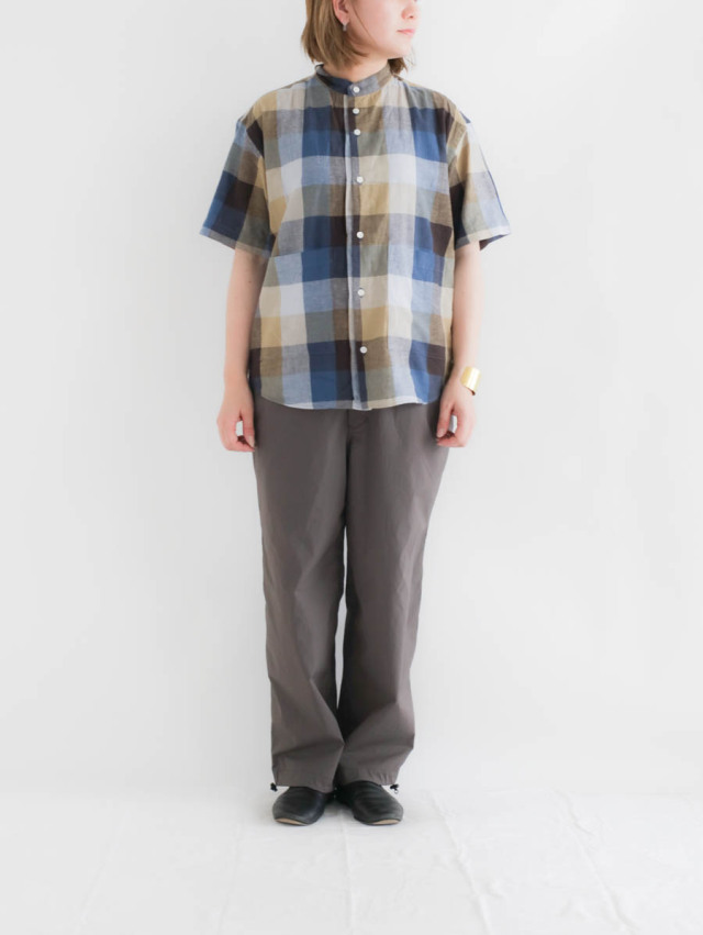 25ss STILL BY HAND パンツ ナイロン 軽量 ワイドパンツ STILL BY HAND スティルバイハンド｜ナイロンワイドパンツ