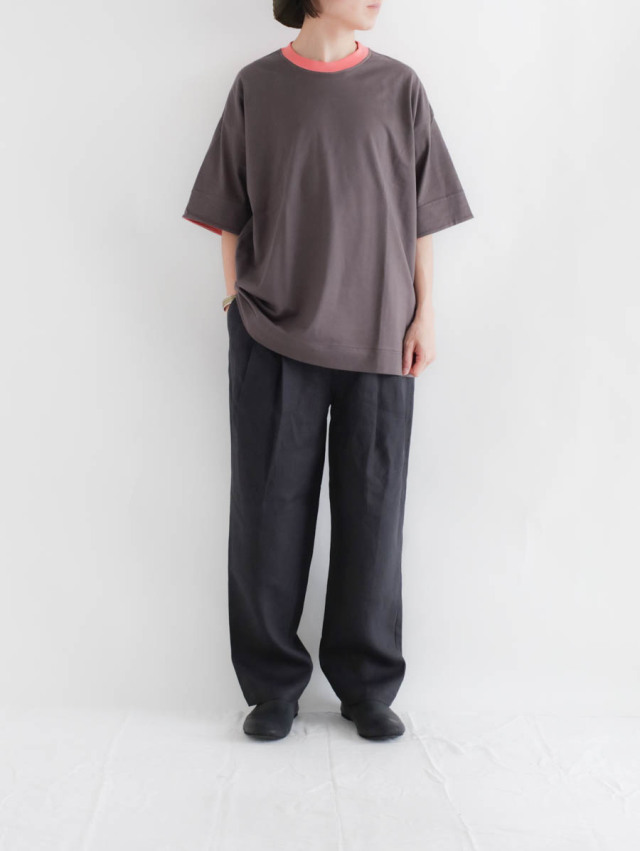STILL BY HAND スティルバイハンド｜リネンディープタックパンツ