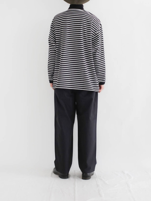 STILL BY HAND スティルバイハンド｜ディープタックパンツ（ブラック