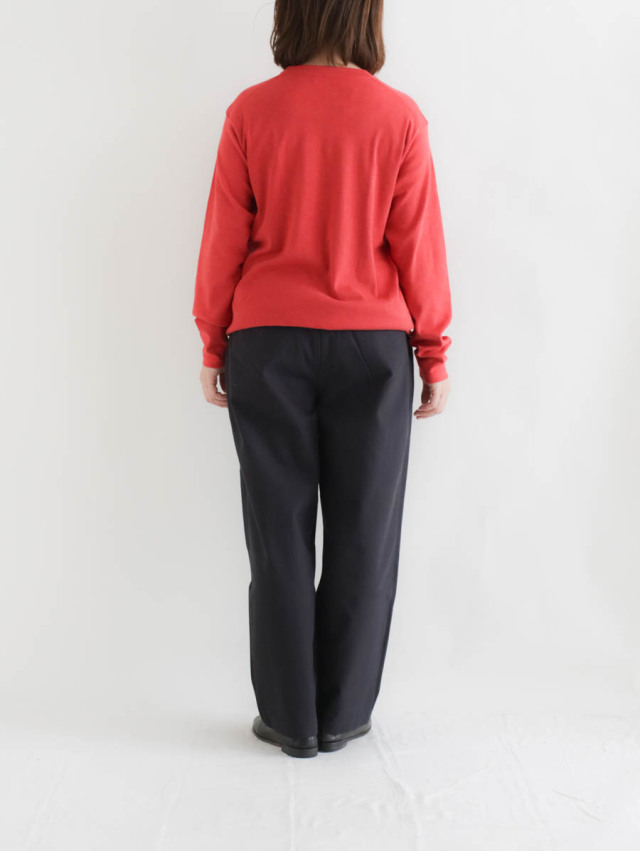 STILL BY HAND スティルバイハンド｜ディープタックパンツ（ブラック