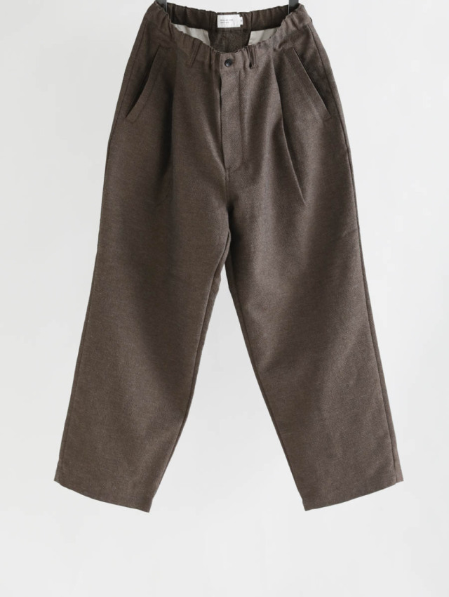 STILL BY HAND スティルバイハンド｜ミックスカラー1プリーツパンツ