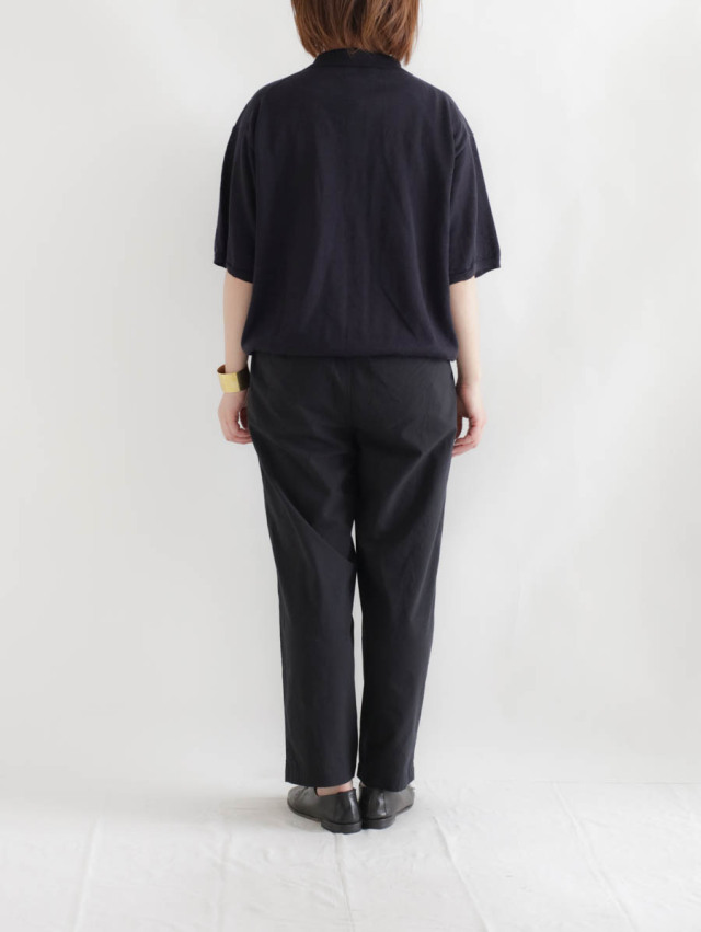 STILL BY HAND コットンギャバジン テーパードパンツ STILL BY HAND スティルバイハンド 「強撚コットン素材 中太テーパード