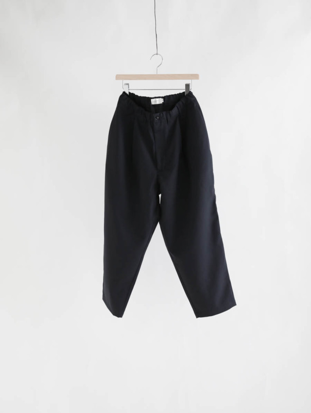 日本製★Still by Hand【スティル バイ ハンド】ウールパンツ/スラックス【46/メンズM/股下65cm/黒系/black】ズボン/ボトムス/Pants/Trouser◆BJ050-b STILL BY HAND スティルバイハンド｜サマーウールイージーパンツ