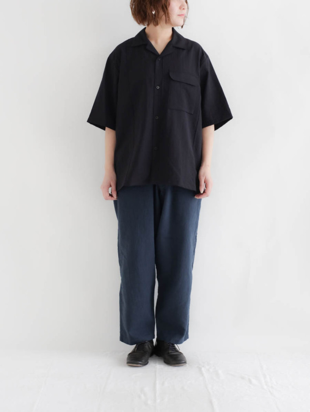 STILL BY HAND スティルバイハンド｜ピンタックハーフスリーブシャツ