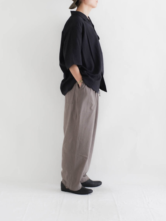STILL BY HAND スティルバイハンド｜ピンタックハーフスリーブシャツ