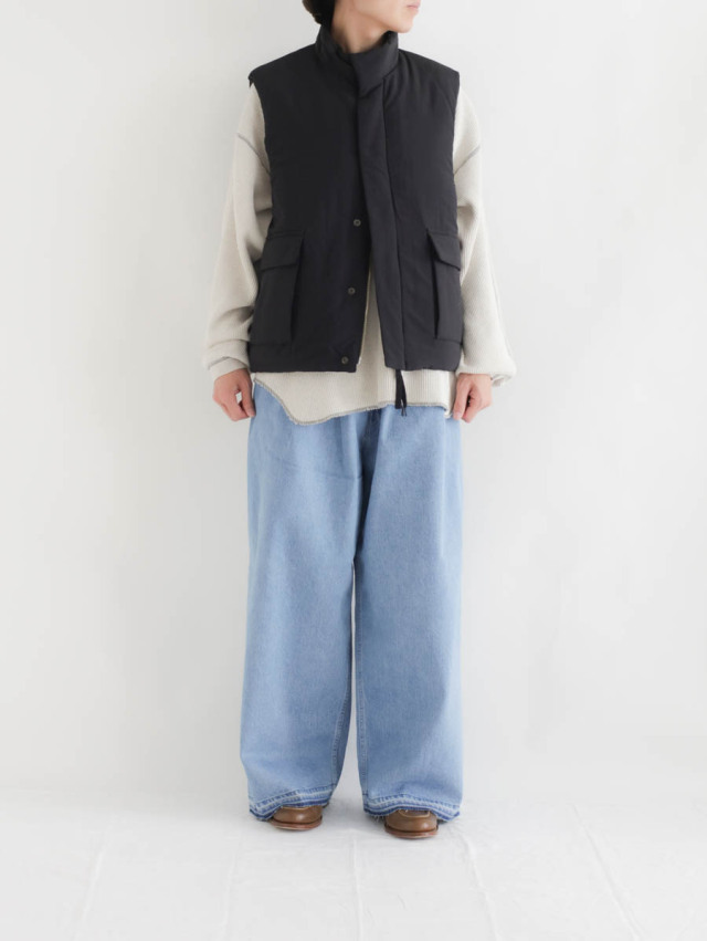 STILL BY HAND スタンドカラー パデッド ベスト STILL BY HAND スティルバイハンド|スタンドカラーパデッド