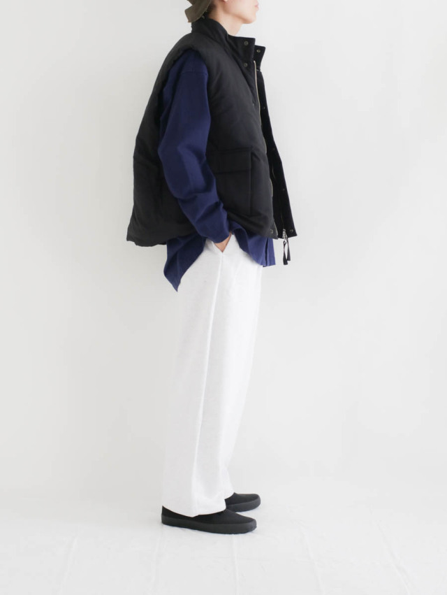 STILL BY HAND スタンドカラー パデッド ベスト STILL BY HAND スティルバイハンド｜スタンドカラーパデッド