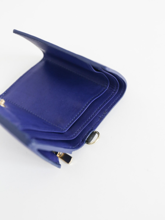 (新品)texnh ミニ財布 青 texnh テクネ｜MINI WALLET（ブルー）