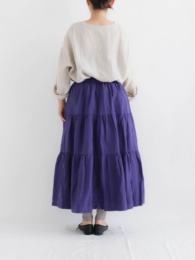 ティグルブロカンテ 藍の古布シリーズ スリットスカート ティグルブロ