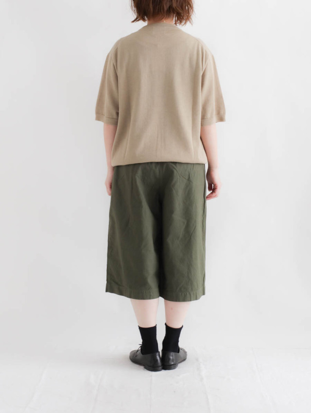 TIGRE BROCANTE ティグルブロカンテ｜バックサテンカーゴキュロット