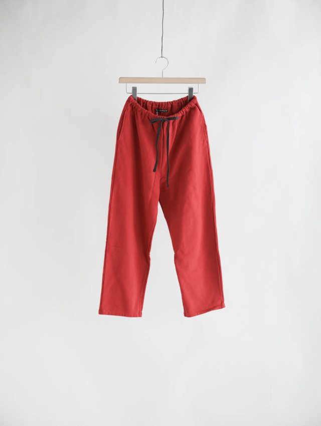 TIGRE BROCANTE コットンパンツ 裏地赤 ナチュラン BD裏毛クルタパンツ TIGRE BROCANTE