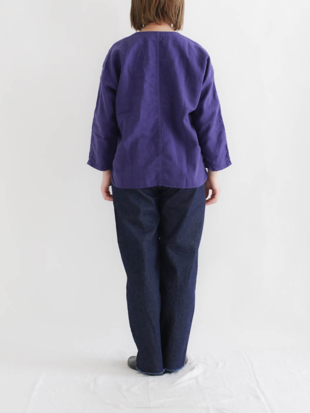 【新品】TIGRE BROCANTE　60リネンバンドカラーオープン半袖シャツ ARUGE（アルージェ） 麻 半袖シャツ リネンブレンド 開襟シャツ