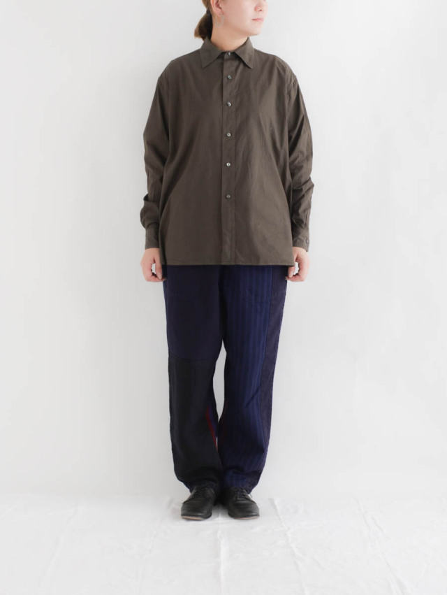 TIGRE BROCANTE ティグルブロカンテ｜ORストライプMIXタゴサクロングパンツ