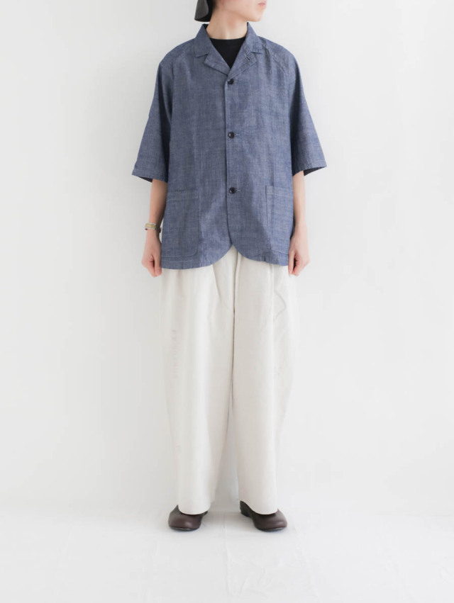ティグルブロカンテ Khadi DORI刺繍 パイレーツシャツ unisex